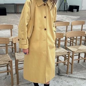 ISO: SKALL STUDIO Macy Cotton Trench Coat in Yellow